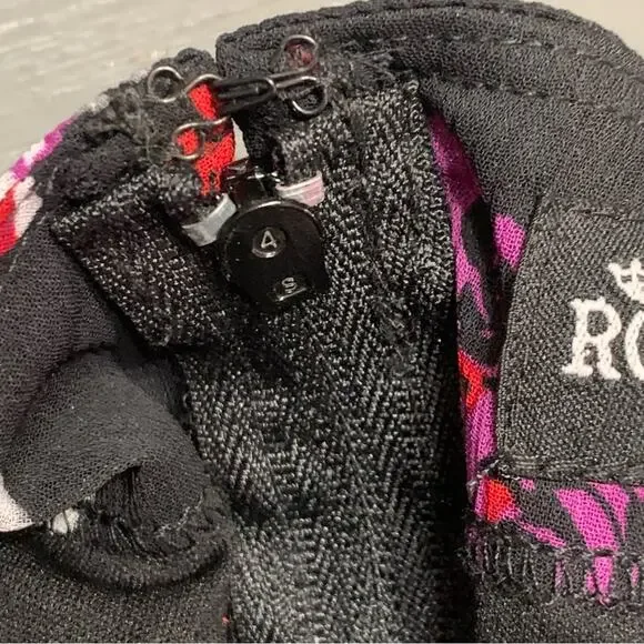 WhimsyGoth Dress Royal Bones by Daang Skull Print Sz Medium Black Chiffon - Picture 11 of 16